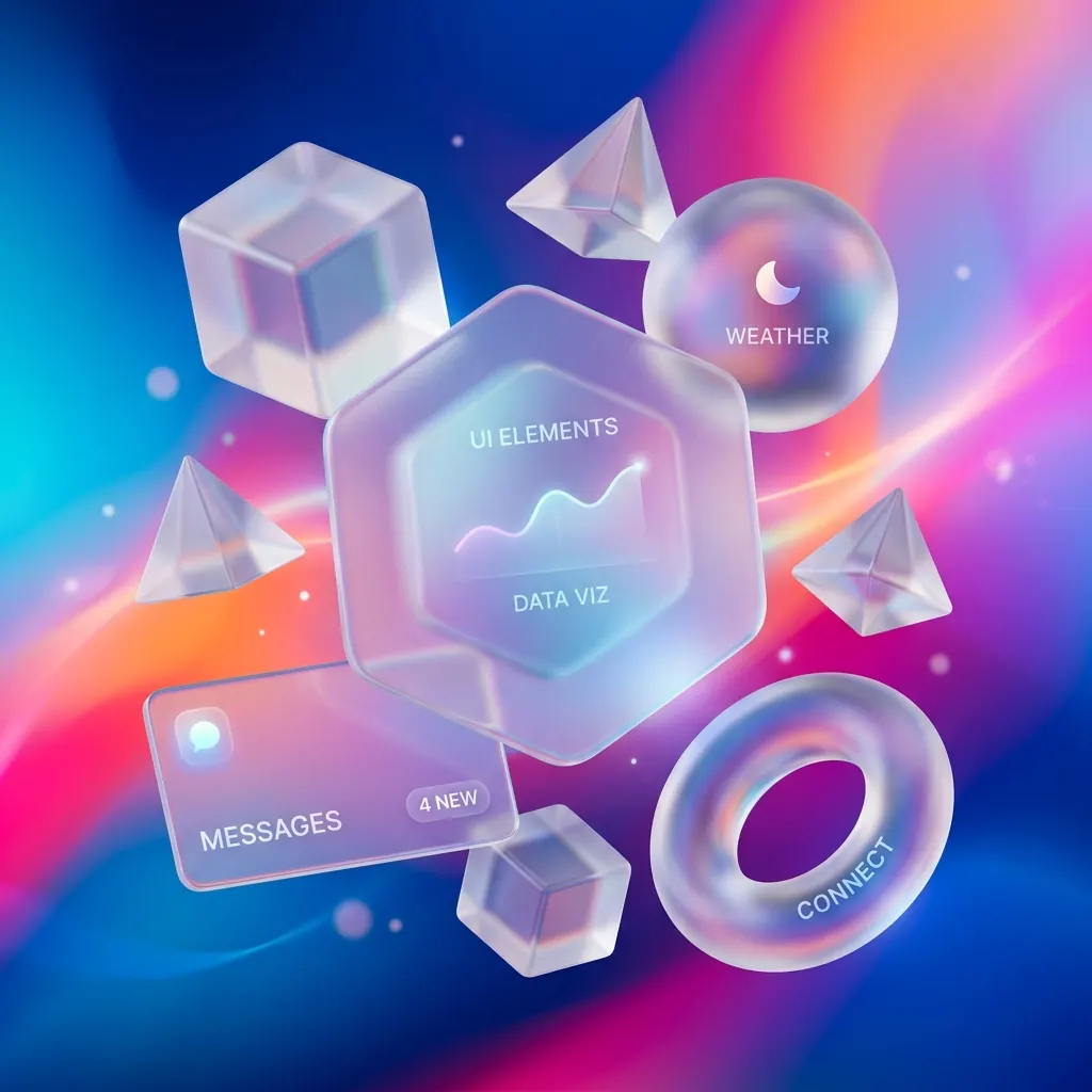 Glassmorphism generated with JIUFENG AI