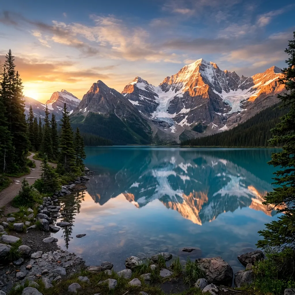 Epic landscape generated with JIUFENG AI
